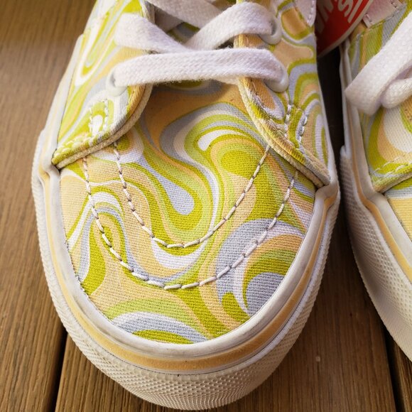 BNWT Vans SK8-HI Tapered 'Yellow Green' swirl (5) KICKS - Picture 8 of 9